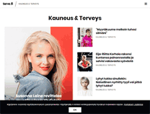 Tablet Screenshot of kauneusjaterveys.fi